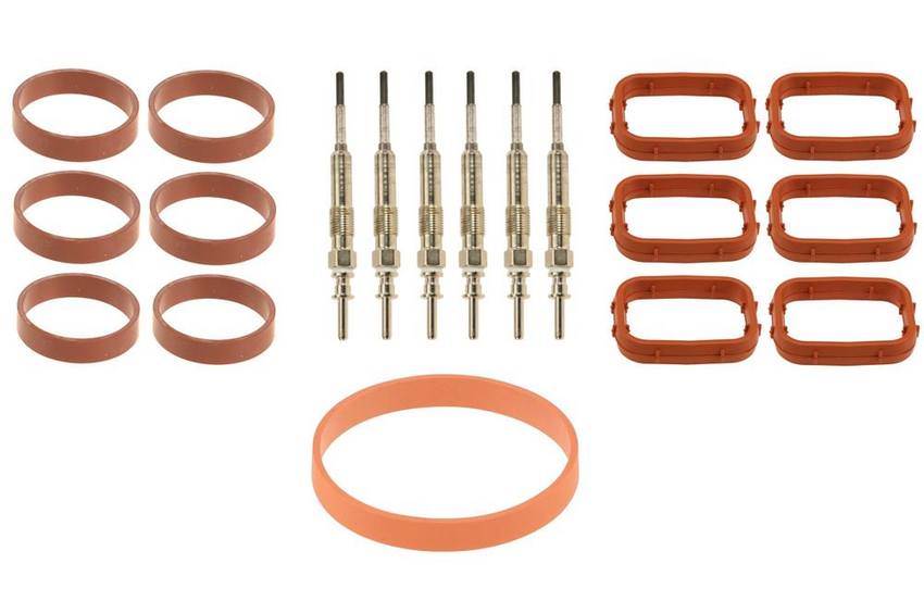 BMW Diesel Glow Plug Kit 12237807277 - Bosch 3084290KIT